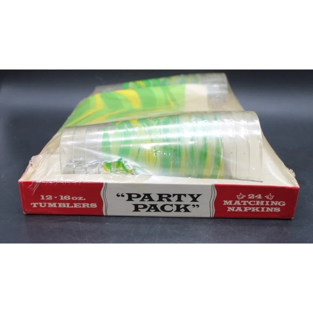 Vintage Dixie Cold Drink Cups Lot Paper Maid Party Set 9oz 16oz New & Opened